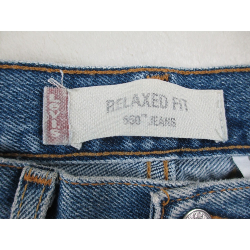 VINTAGE Levi's 550 Pants Mens 32 Blue Denim Jeans Relaxed Fit Pockets‎ 32X29* - Picture 13 of 15